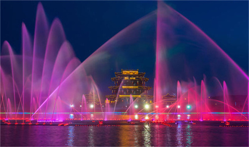 河南大型音乐喷泉公司,郑州激光水秀施工,洛阳音乐喷泉安装