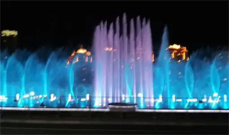 湖南广场音乐喷泉施工