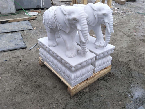 四川景区汉白玉大象销售