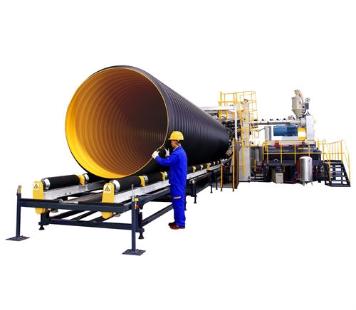 高速钢带增强波纹管生产线销售  市政排水复合管生产线支持定制