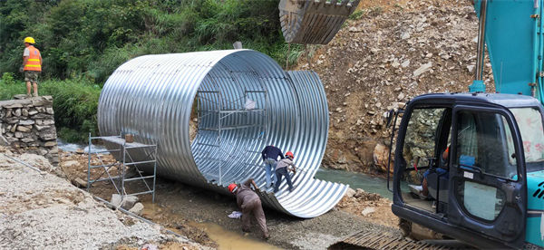四川隧道波形钢管安装