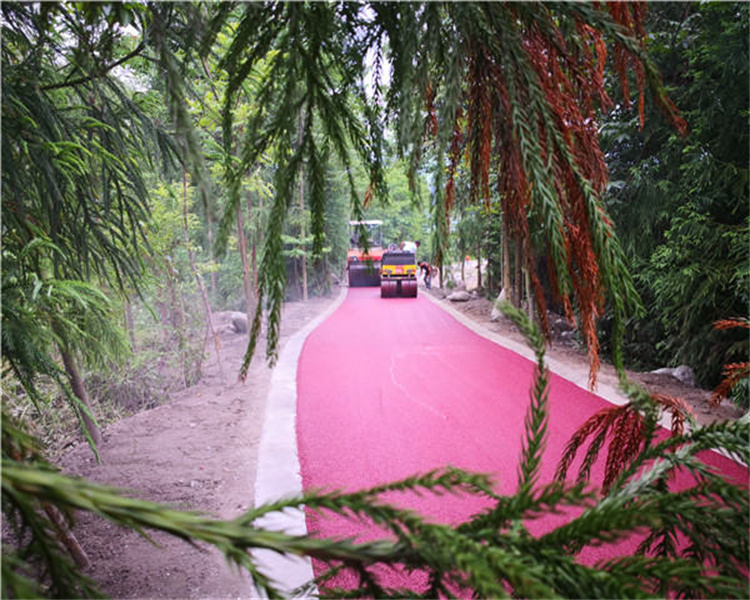 四川园林景观彩色沥青路面工程