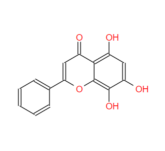 去甲汉黄芩素 5,7,8-Trihydroxyflavone 4443-09-8标准品 对照品
