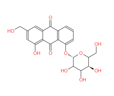 江苏芦荟大黄素-8-O-β-D-葡萄糖苷 Aloe-emodin-8-O-beta-D-glucopyranoside 33037-46-6标准品 对照品