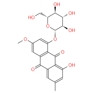 大黄素甲醚-8-o-β-D-葡萄糖苷 Physcion-8-glucoside 23451-01-6标准品 对照品