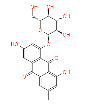 大黄素-8-O-β-D-吡喃葡萄糖苷 Emodin-8-glucoside 23313-21-5标准品 对照品