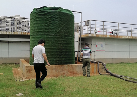 黄家湖污水处理厂20吨PAC药剂储存罐