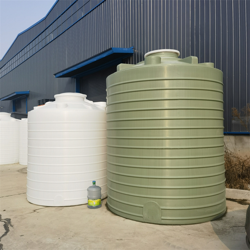 湖南10吨pe水塔厂家定制草绿色塑料储水罐