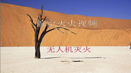航空无人机森林灭火视频2