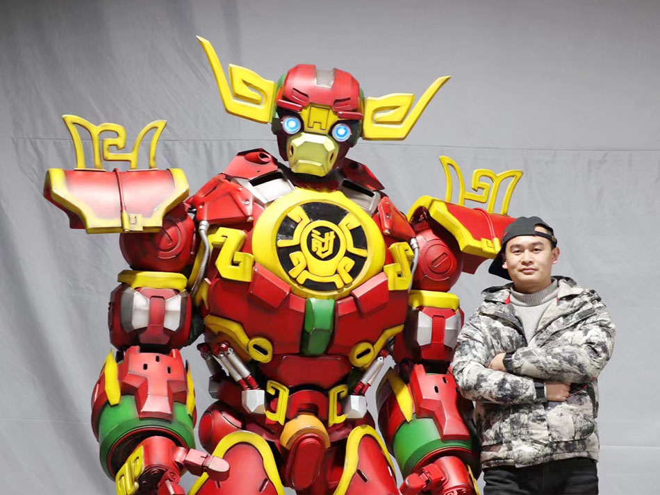 2021年春晚節(jié)目《牛起來》生肖牛機(jī)甲定制