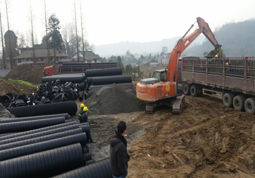 贵州HDPE塑钢缠绕管工程案例