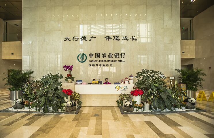 成都植物租擺公司工程案例：中國農(nóng)業(yè)銀行