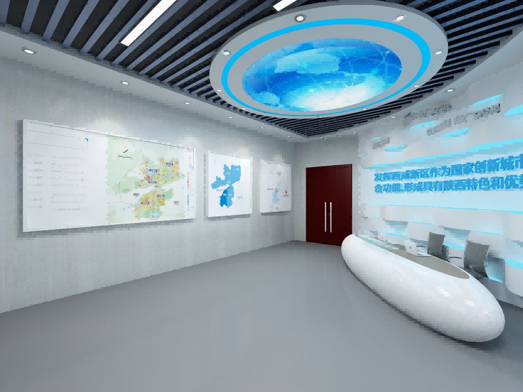 陕西西咸新区沣西新城丝路科创谷规划展厅设计方案