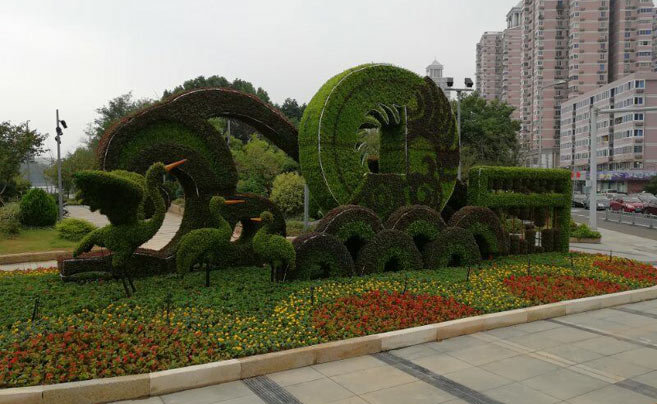泡沫綠雕不同場地的設計