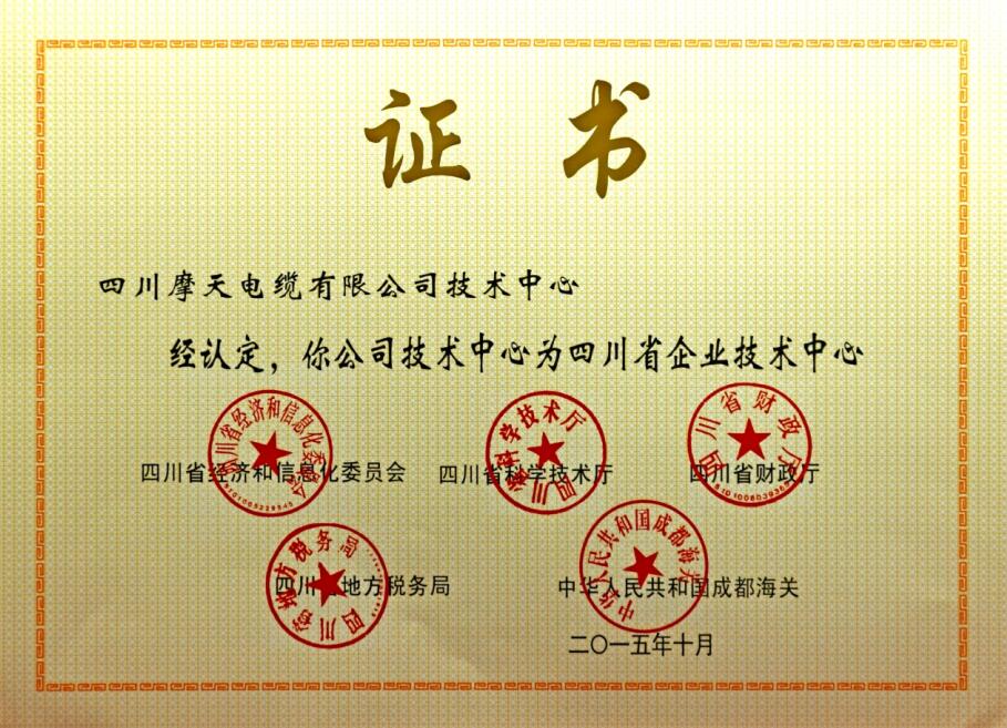 四川省企业技术公司证书
